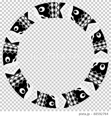 鯉魚旗圓框單調 鯉魚旗圓框單調 88592764