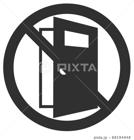 開放厳禁のマーク 開放厳禁のマーク 88594948