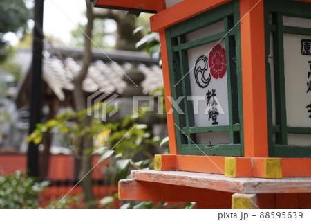 八坂神社　参道の献燈　灯篭 88595639