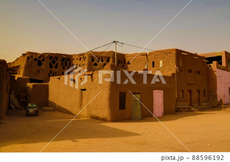 At the streets of Agadez old city, Niger 88596192