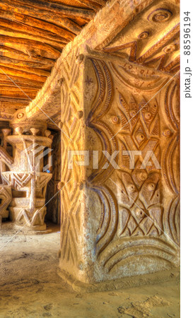 Interior view to traditional old bakery in Agadez, Niger Interior view to traditional old bakery in Agadez, Niger 88596194