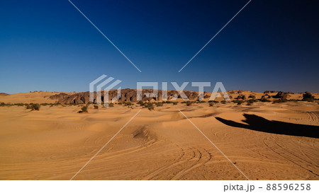 Abstract Rock formation at Tegharghart in Tassili nAjjer national park, Algeria 88596258
