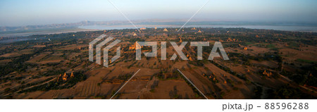 Ballooning in the dawn over Bagan, a thousands of stupas 88596288