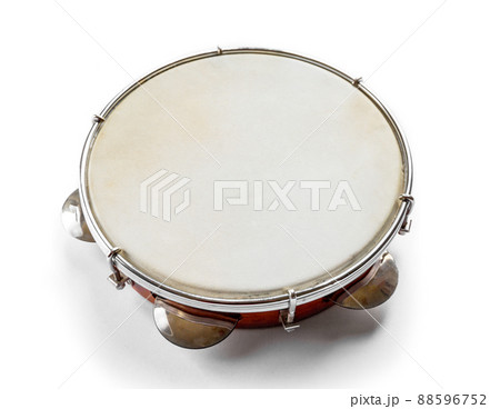 Brazilian tambourine isolated on white background 88596752