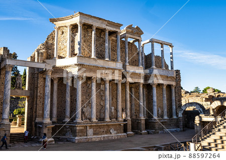 Roman Amphitheatre in Merida, Augusta Emerita in Extremadura, Spain 88597264
