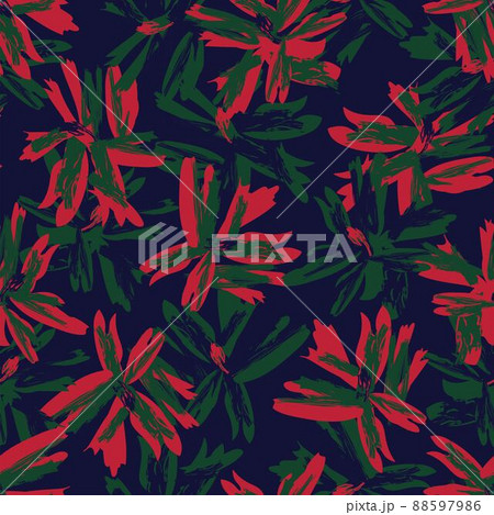 Floral Brush strokes Seamless Pattern Design 88597986