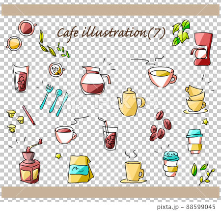 咖啡廳咖啡手繪插畫集 咖啡廳咖啡手繪插畫集 88599045