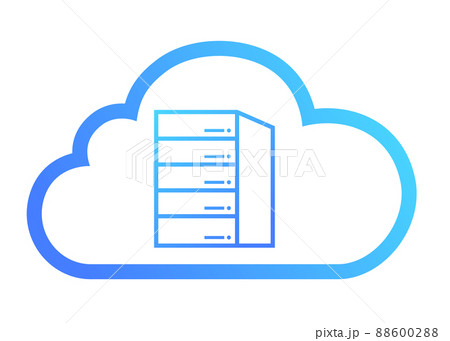 クラウドサーバーのイラスト素材 88600288