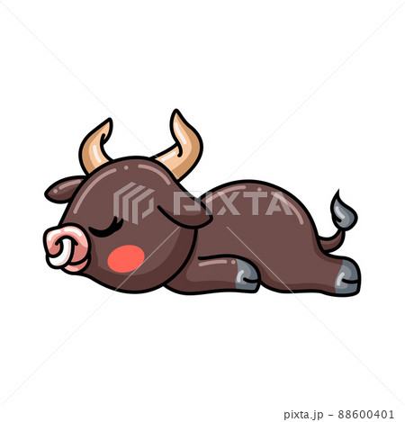 animal, buffalo, cartoon - Stock Illustration [88600401] - PIXTA