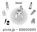 日焼け対策と女性 88600890