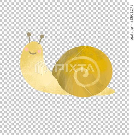カタツムリのかわいいイラスト かたつむり カタツムリのかわいいイラスト かたつむり 88601275