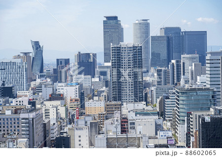 名古屋都市風景・名古屋駅方面を望む 88602065