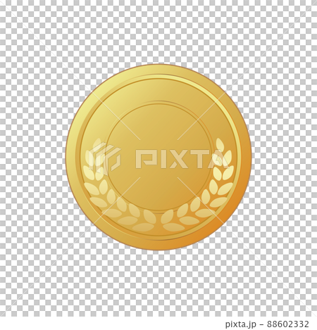 Gold medal_laurel wreath pattern 88602332