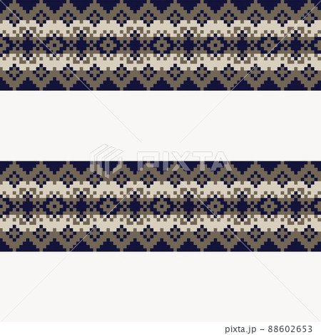 Snowflakes Fair Isle Seamless Pattern Design 88602653