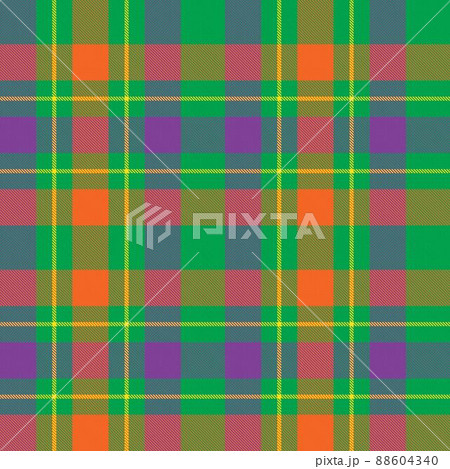 Rainbow Plaid Tartan Checkered Seamless Pattern 88604340