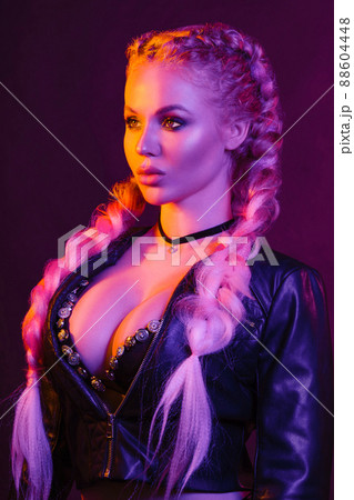 Portrait of seductive young European woman 88604448