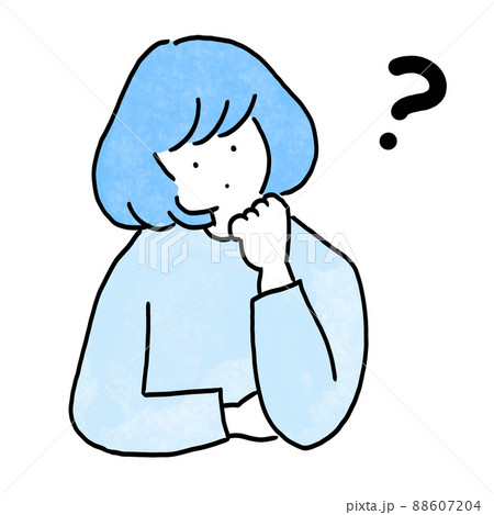 疑問を感じる女性 88607204