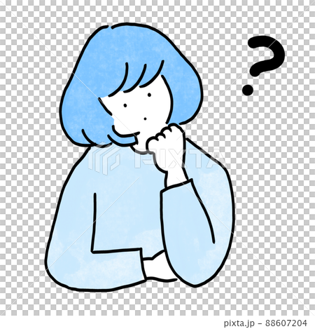 疑問を感じる女性 88607204