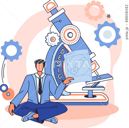 Medical device design and development, scientist develop equipment and appliance new microscope 88608482