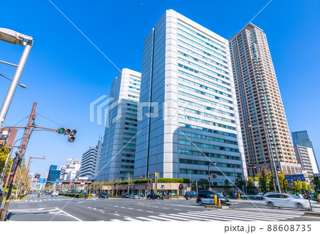 日本の東京都市景観　青山ツインなどを望む 88608735