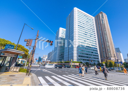 日本の東京都市景観 青山ツインなどを望む 日本の東京都市景観 青山ツインなどを望む 88608736