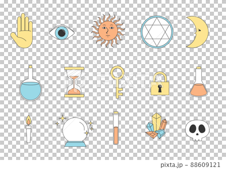 シンプルなオカルトモチーフ 88609121