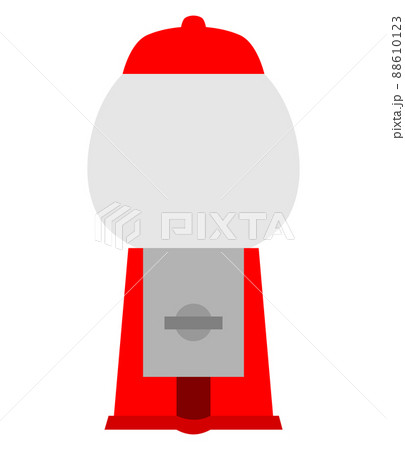 ガムガチャマシーンのイラスト素材　主線なし 88610123