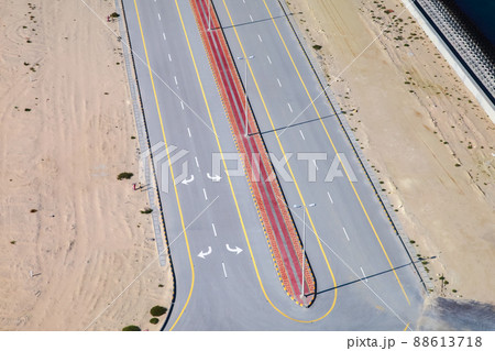 Empty asphalt road, aerial view 88613718