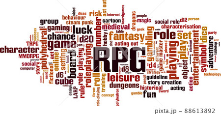 RPG word cloud RPG word cloud 88613892