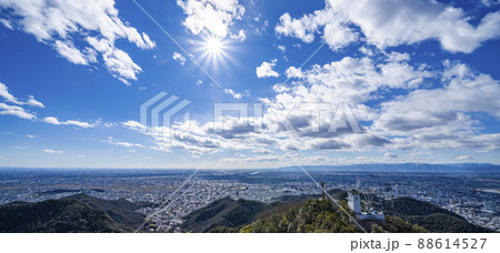 岐阜城天守閣から見た濃尾平野 88614527