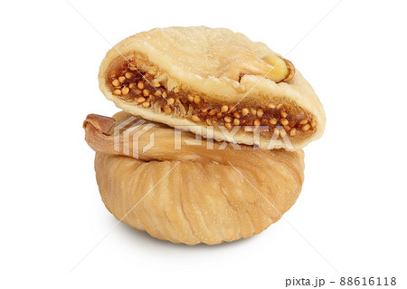 dried fig isolated on white background with clipping path and full depth of field 88616118