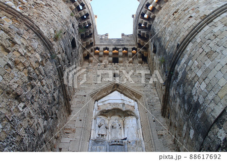 The beauty of the Rhodes walls 88617692