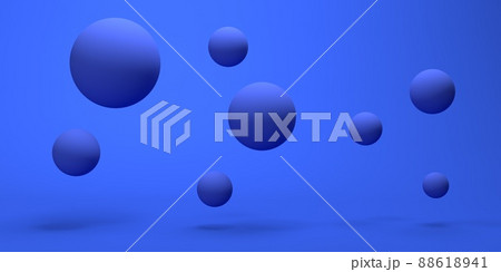 3D render design of different size of spheres 88618941