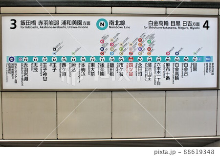 南北線 路線図の写真素材 [88619348] - PIXTA