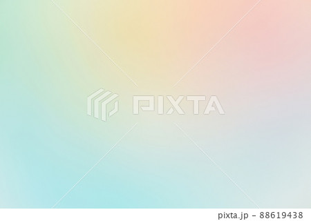 パステルカラーのグラデーション・混色のシンプルな背景素材・ぼかし 88619438
