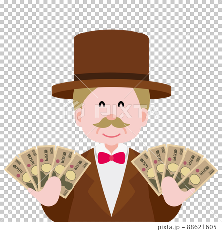 A rich man with a smile on his face A rich man with a smile on his face 88621605