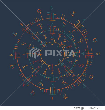 Abstract runes colorful background Abstract runes colorful background 88621708