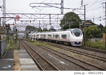 友部駅に入る常磐線特急「ひたち」 友部駅に入る常磐線特急「ひたち」 88622991