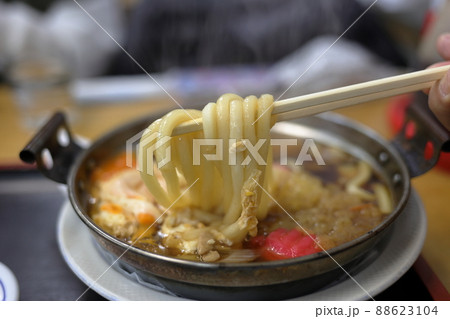 鍋焼きうどんの麺（青森県 88623104