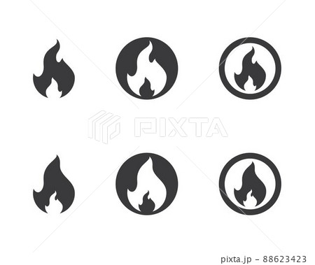 Fire symbol vector icon Fire symbol vector icon 88623423
