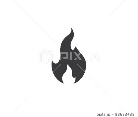 Fire symbol vector icon Fire symbol vector icon 88623438