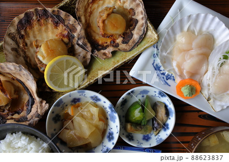 陸奥湾ほたて定食(青森県野辺地町) 陸奥湾ほたて定食(青森県野辺地町) 88623837