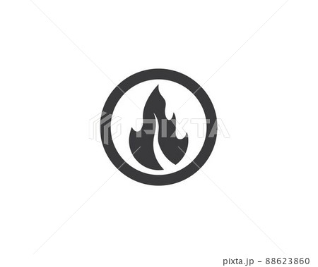Fire symbol vector icon Fire symbol vector icon 88623860