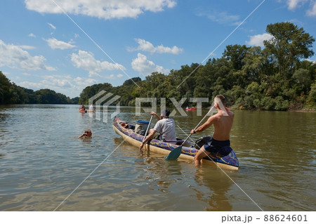 Canoe tour river swim Canoe tour river swim 88624601