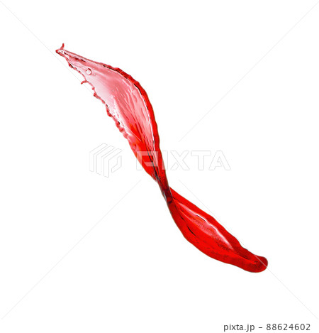 Isolated Red wine splash on white background 88624602