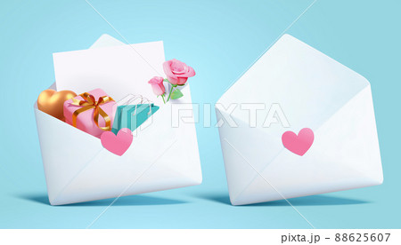 3d love letter envelopes 88625607