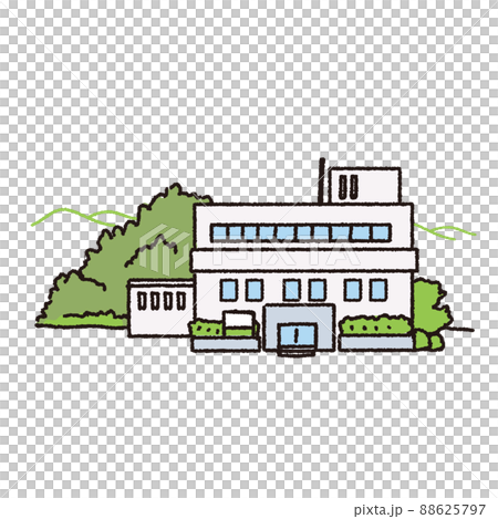 地方の区役所のイラスト 88625797