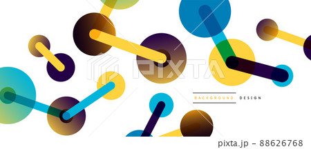 Network concept abstract background. Dots connection. Big data idea. Business template for wallpaper, banner, background or landing 88626768