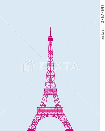 エッフェル塔 Tour Eiffel パリ Parisのイラスト素材