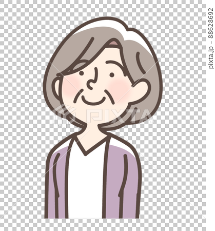 上を向いている女性 88628692